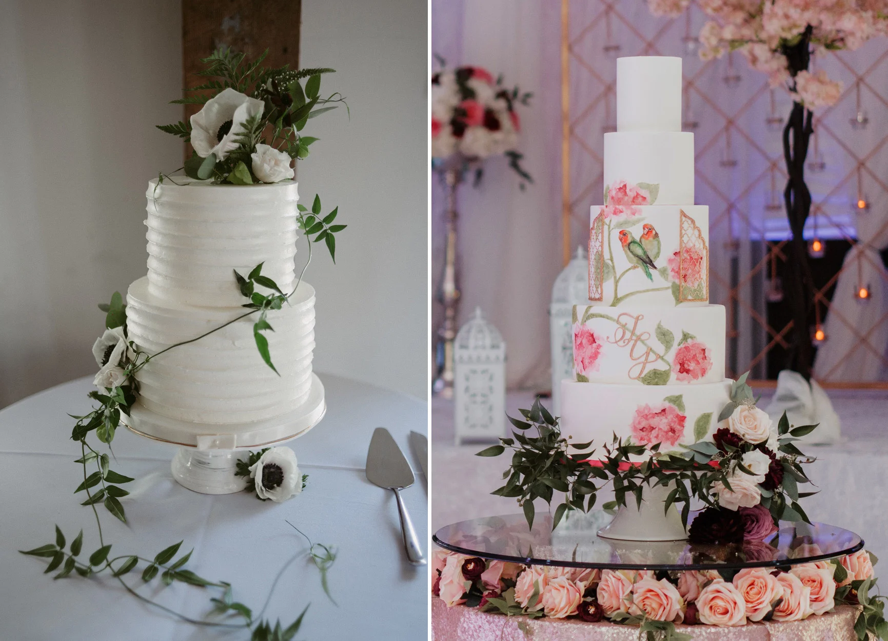 Left: Daring Wanderer Weddings Photography - Right: Beautiful Life Studios