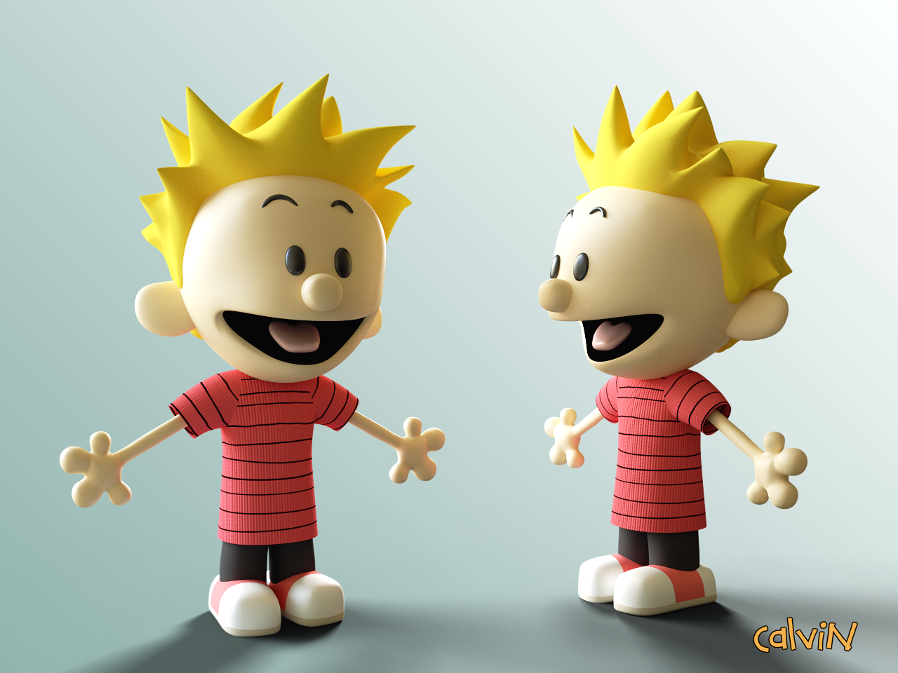 Calvin & Hobbes fan art.