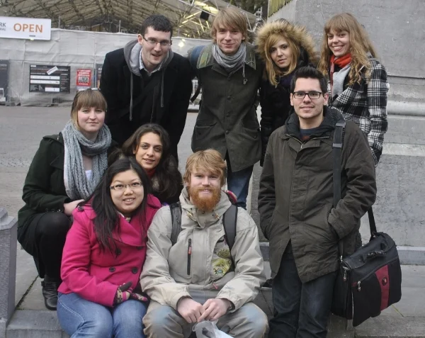  9 of us, during our day off in Utrecht! 