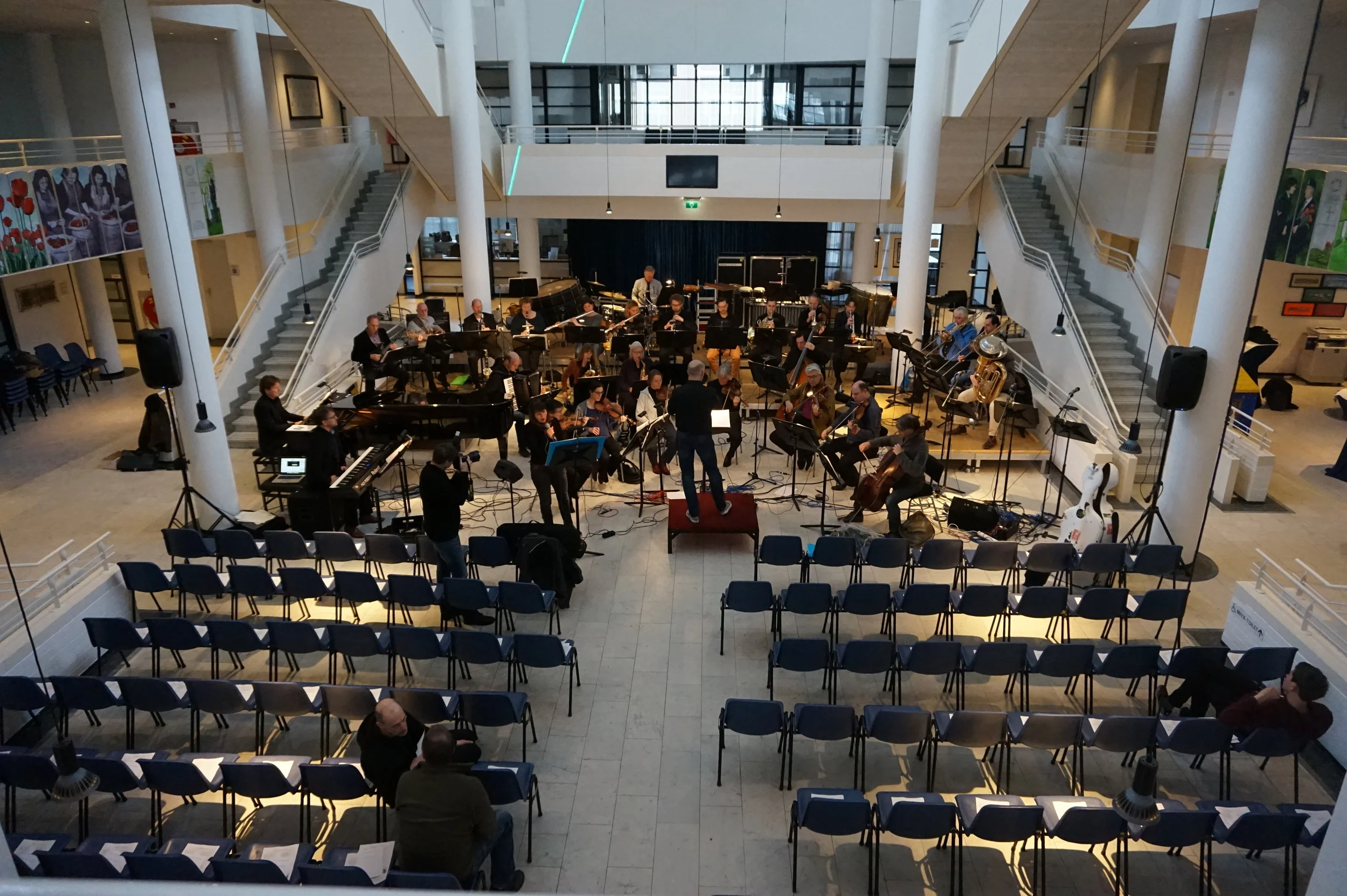 Rehearsal at Town Hall, Apeldoorn.