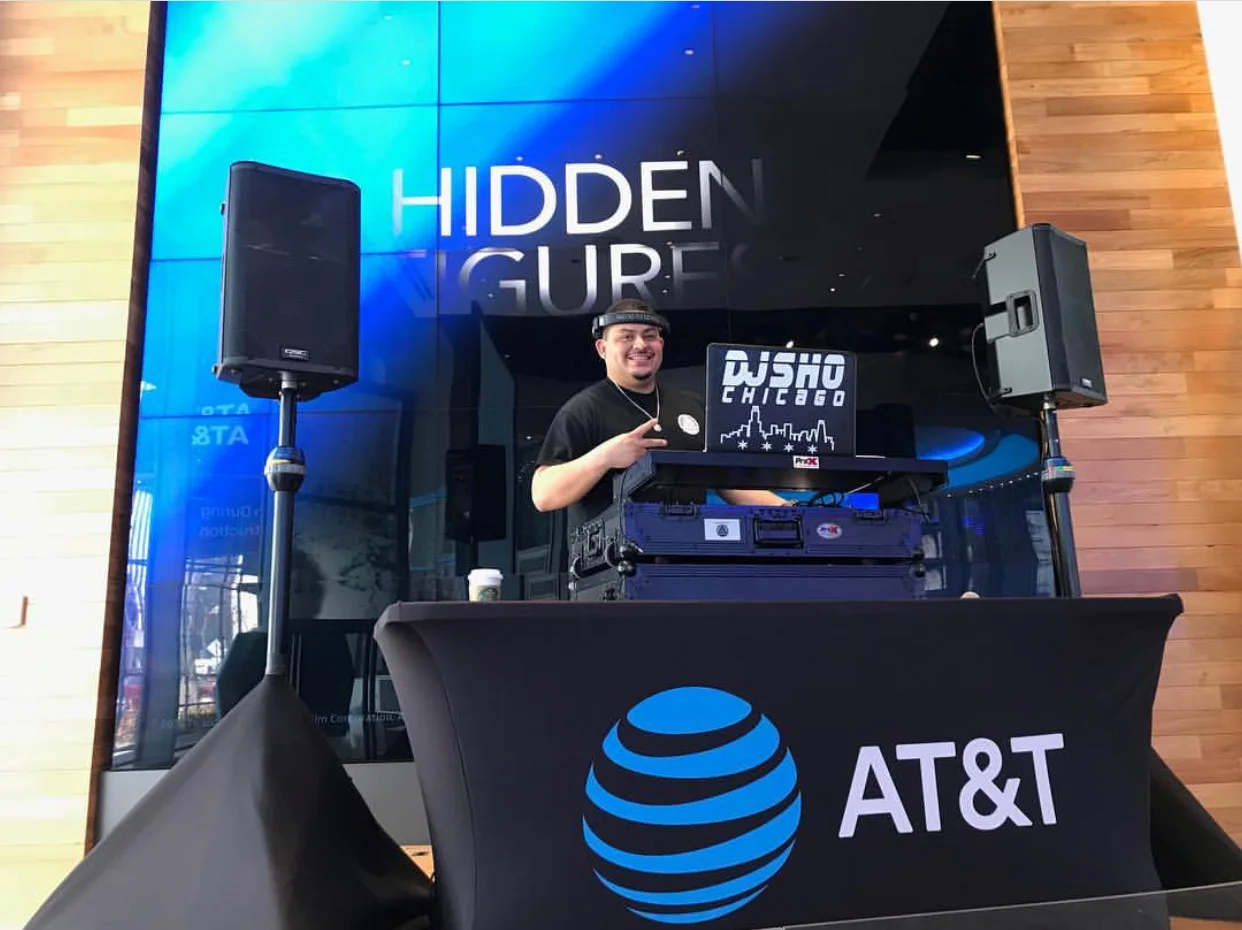 DJ SHO providing the soundtrack for a private event featuring the hit movie; Hidden Figures.