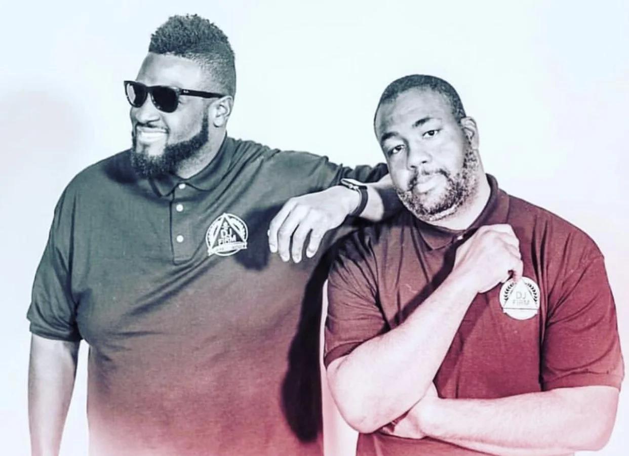 Eric Sampson and Carlington Young; owners of The DJ Firm
