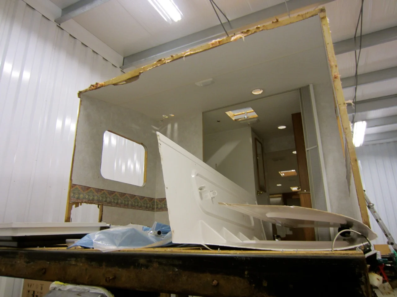 We'll be totally rebuilding the bedroom.