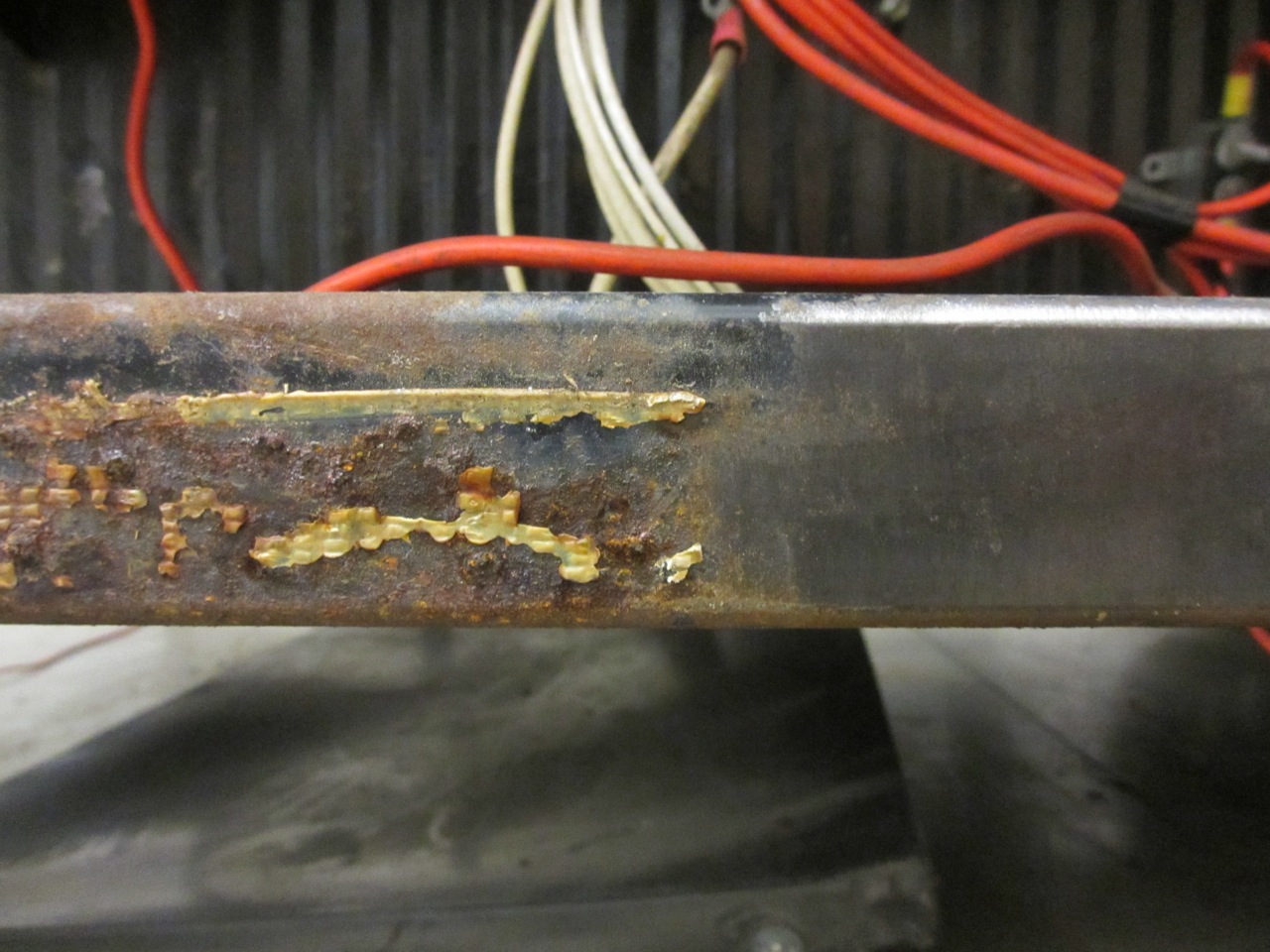 Rusty vs. not so rusty.
