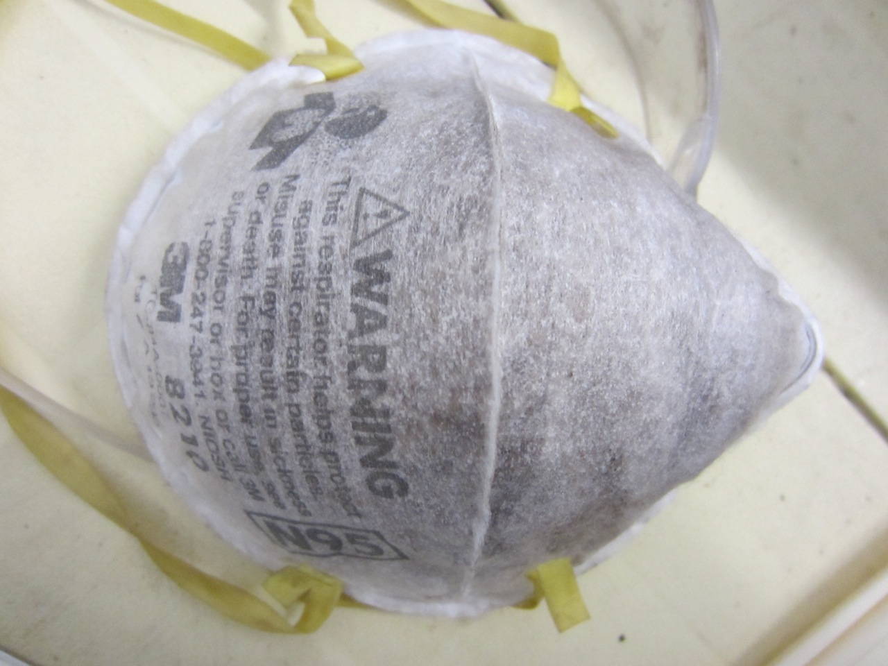 All the rust bits, dust and other gross stuff gets caught by the dust mask. But don't be surprised when you still blow out black boogers.