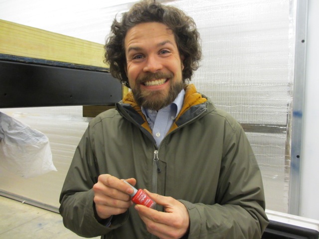 When you're creative like Jerud, you have a solution to most problems. Nail polish!