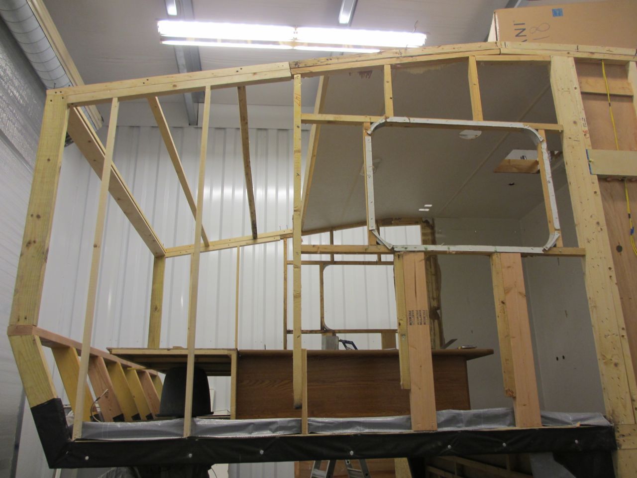 Outside view of the driver side bedroom wall.