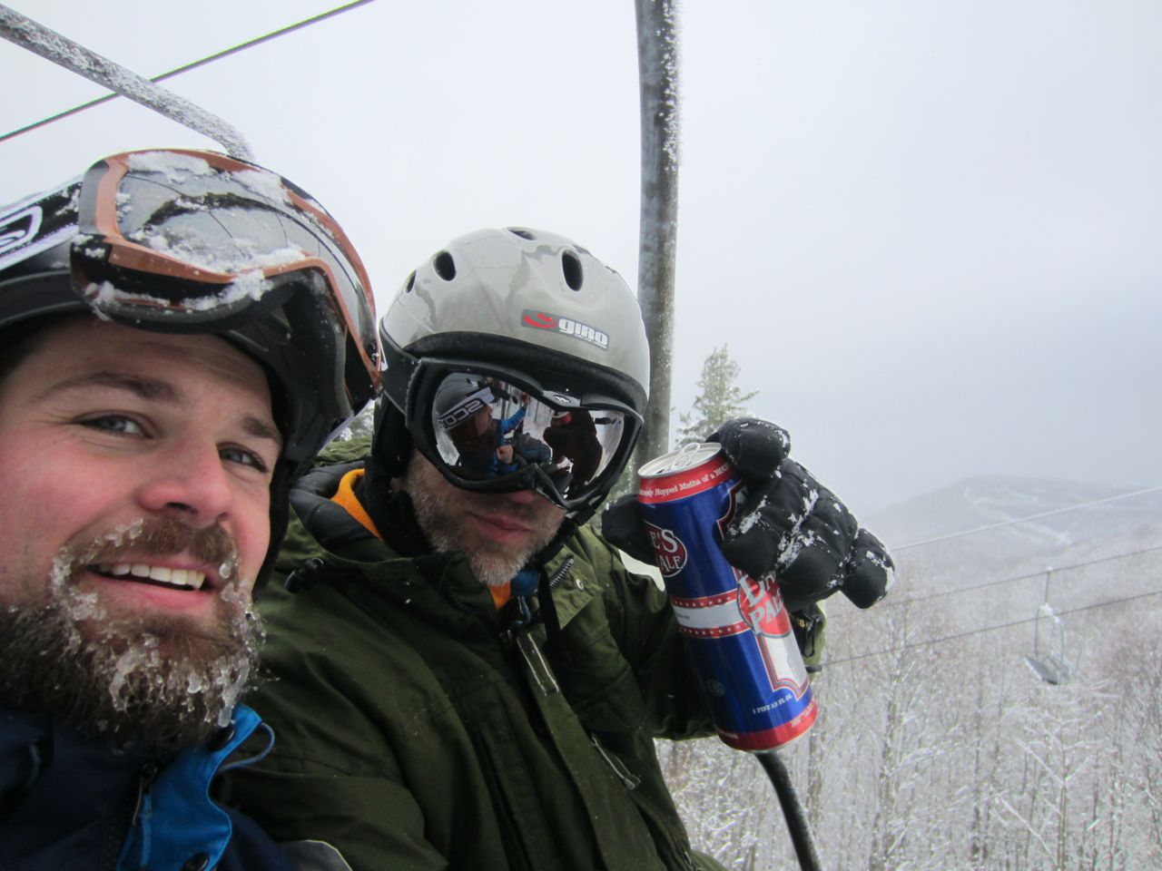 Jerud and Jay enjoying a fine refreshment.