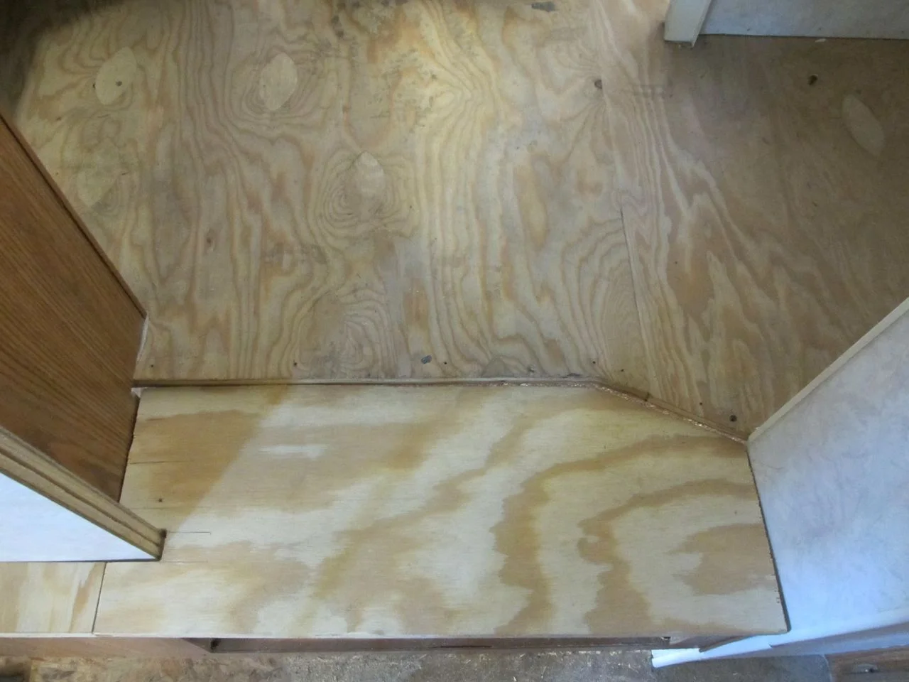 We are extending it by about 6 inches. New floor piece.