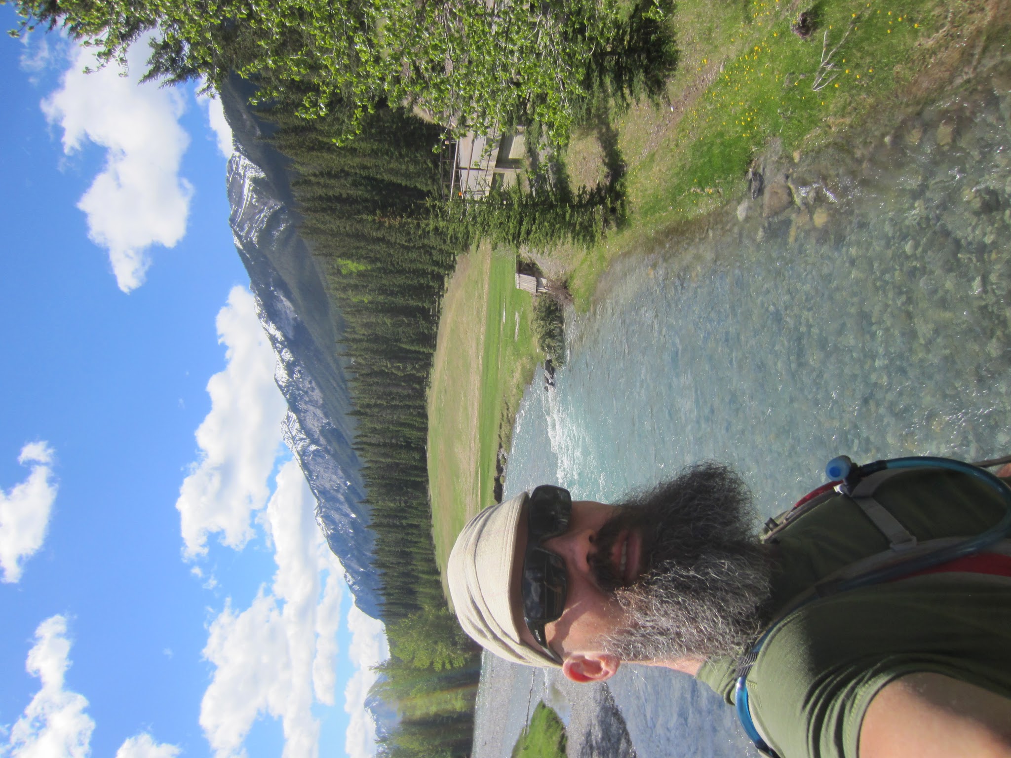 Spray River Trailhead, the start of the Great Divide Mountain Bike Route.