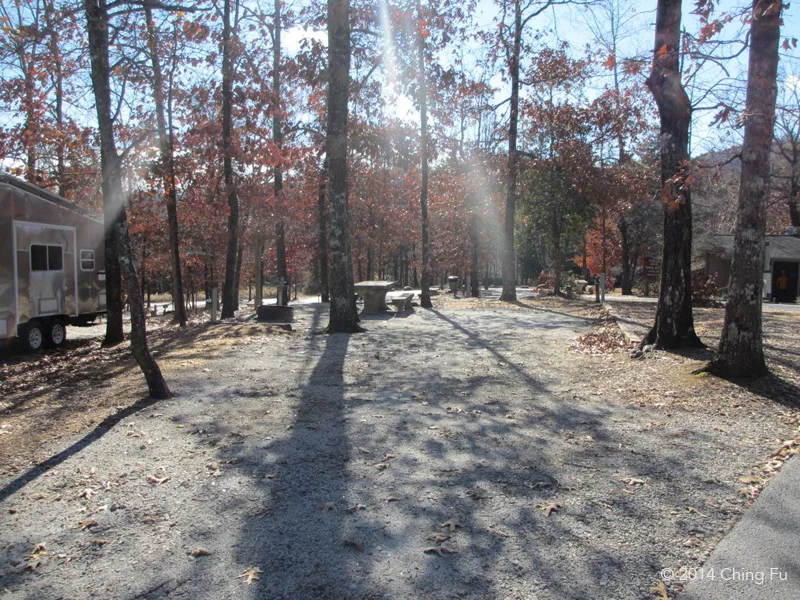 This is an empty RV site next to ours.