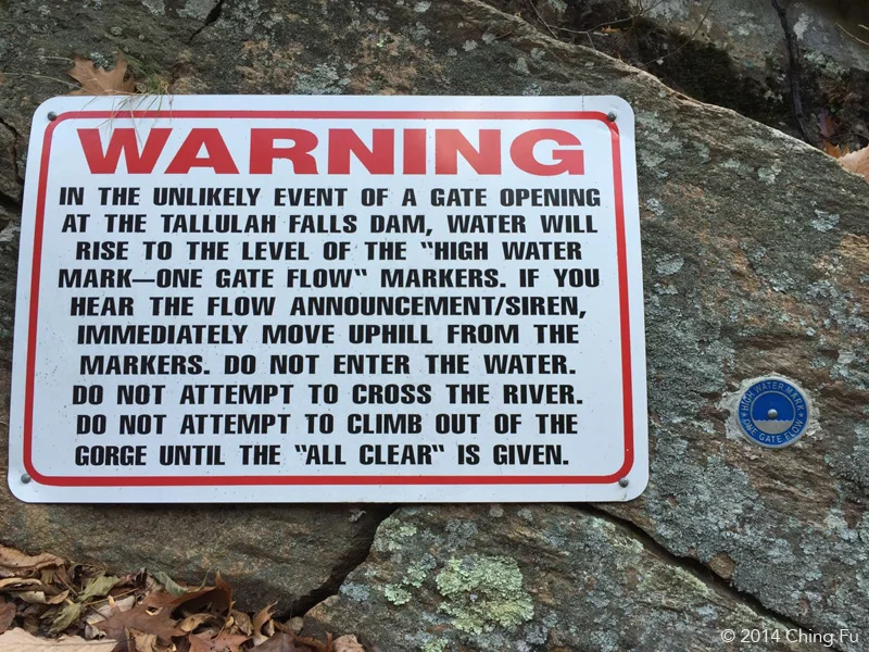 Always read the warning sign.