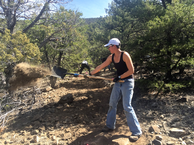Slinging dirt in salida with Salida mountain trails.