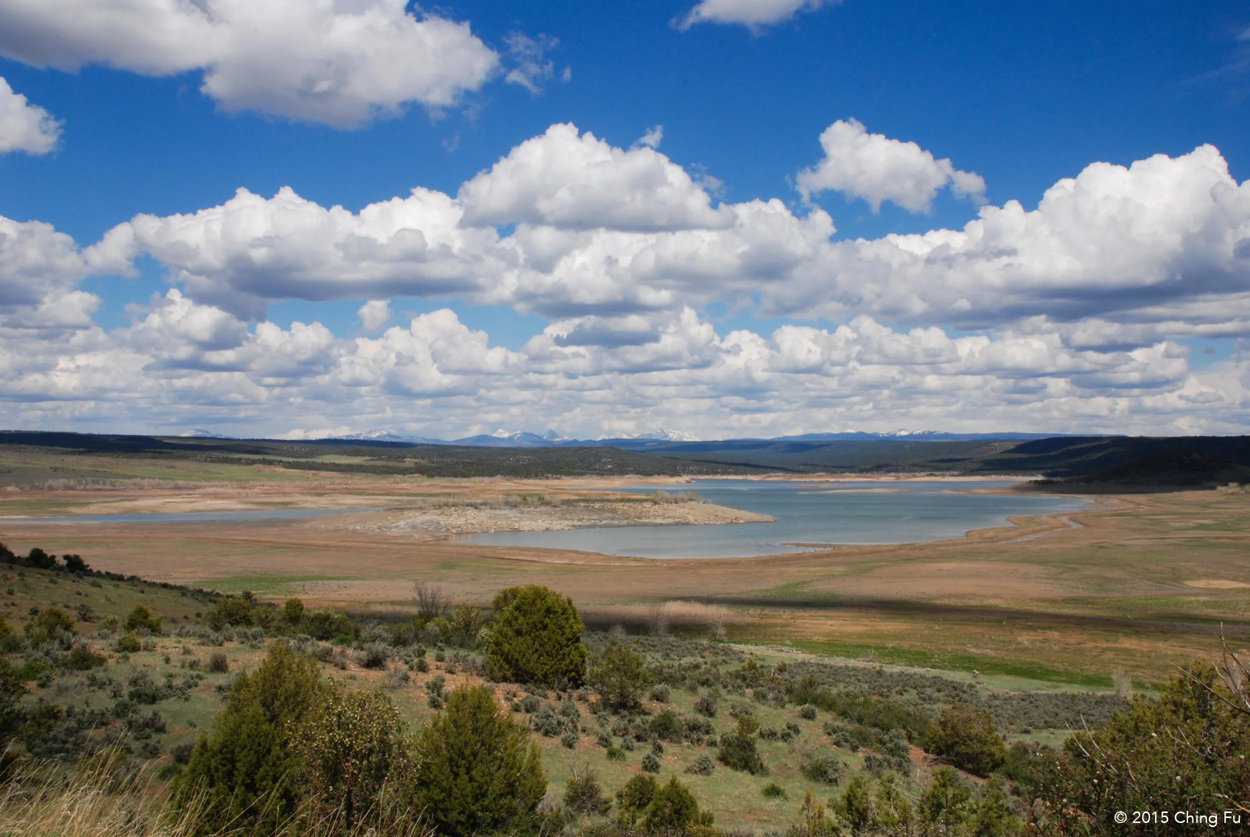 The reservoir is named after the town McPhee which is now submerged under the reservoir.