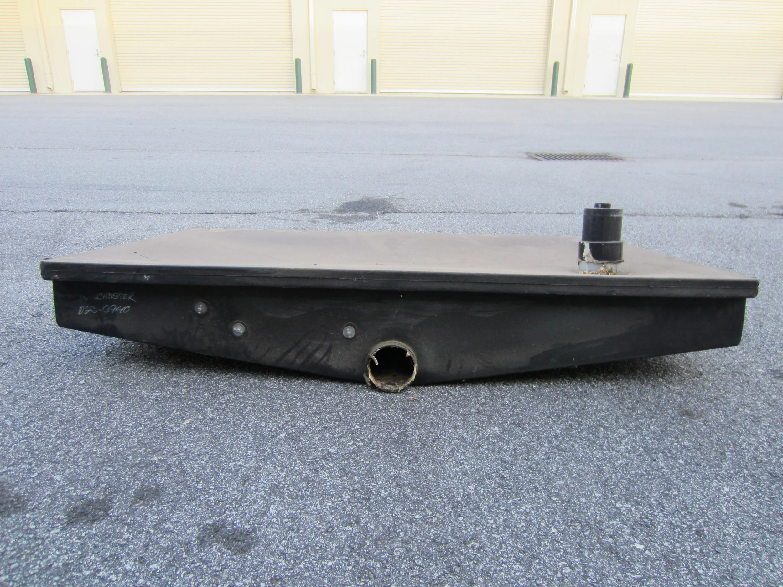 Our black tank that we removed from the RV.