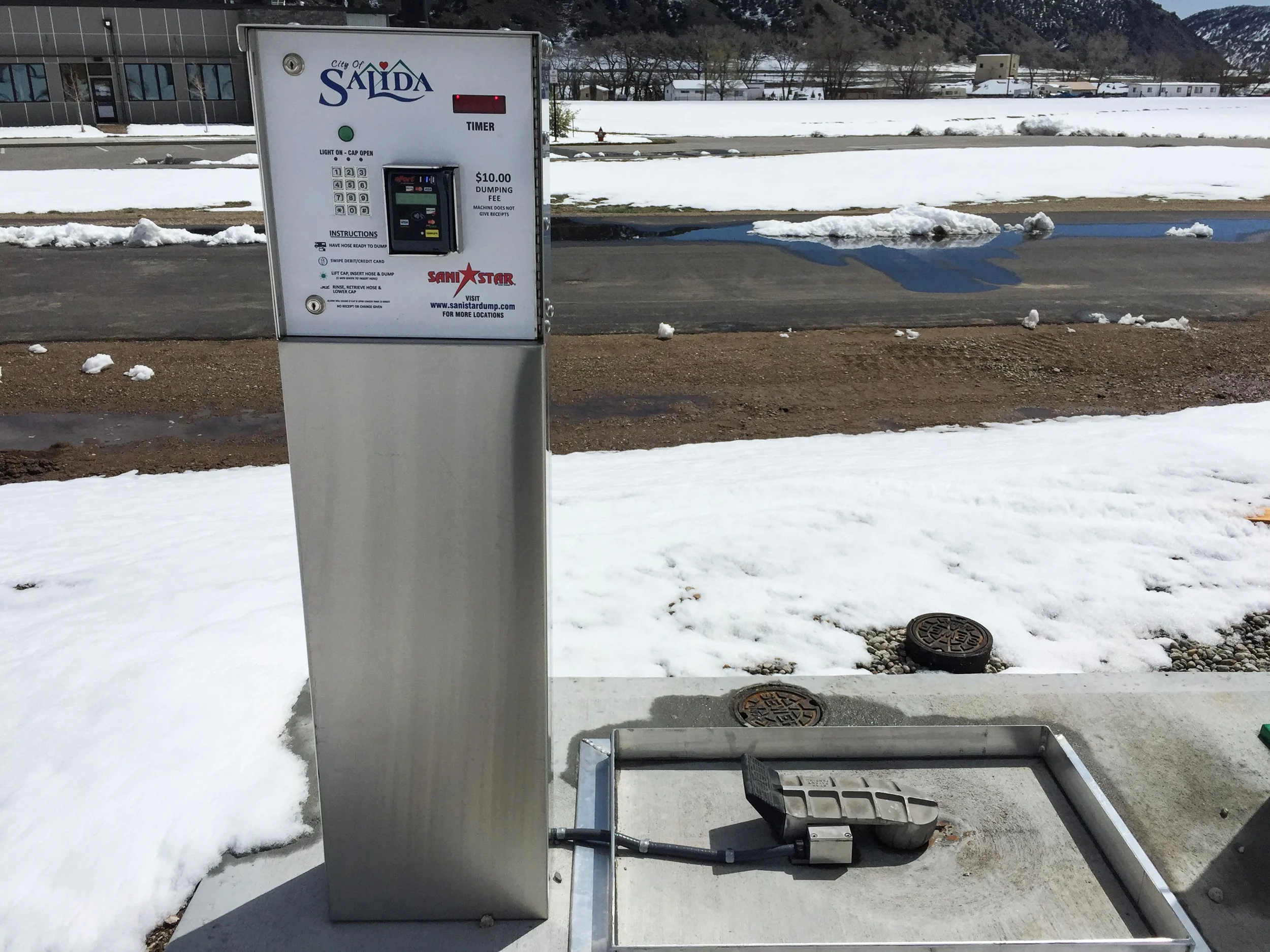 Dump station in Salida, CO.