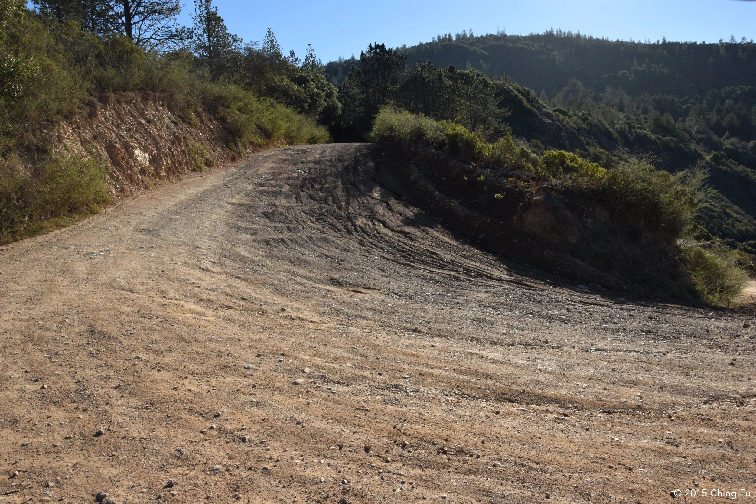 Roads like this is doable with the Toaster but pain to drive on towing it.
