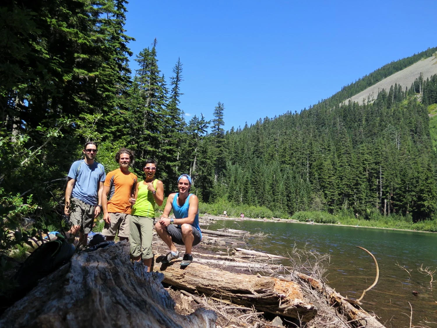 Hiking with friends we visited in Seattle, WA. Photo by Brian F.