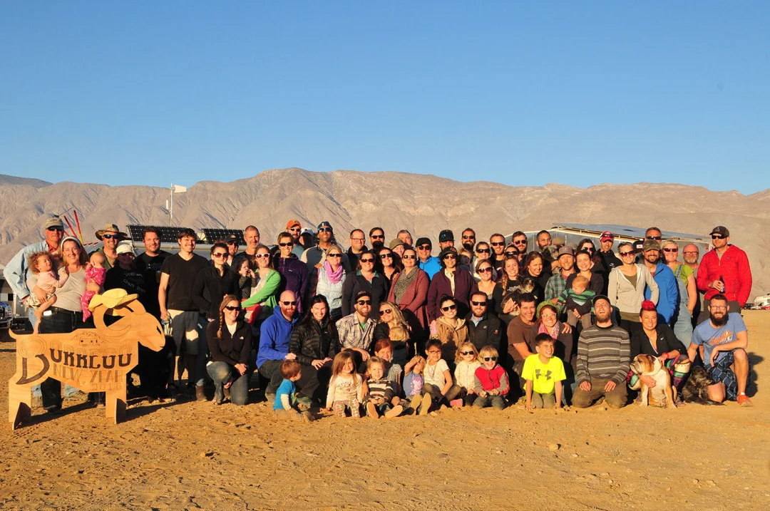 The group at Borrego Springs. Photo by Leigh of Aluminarium.