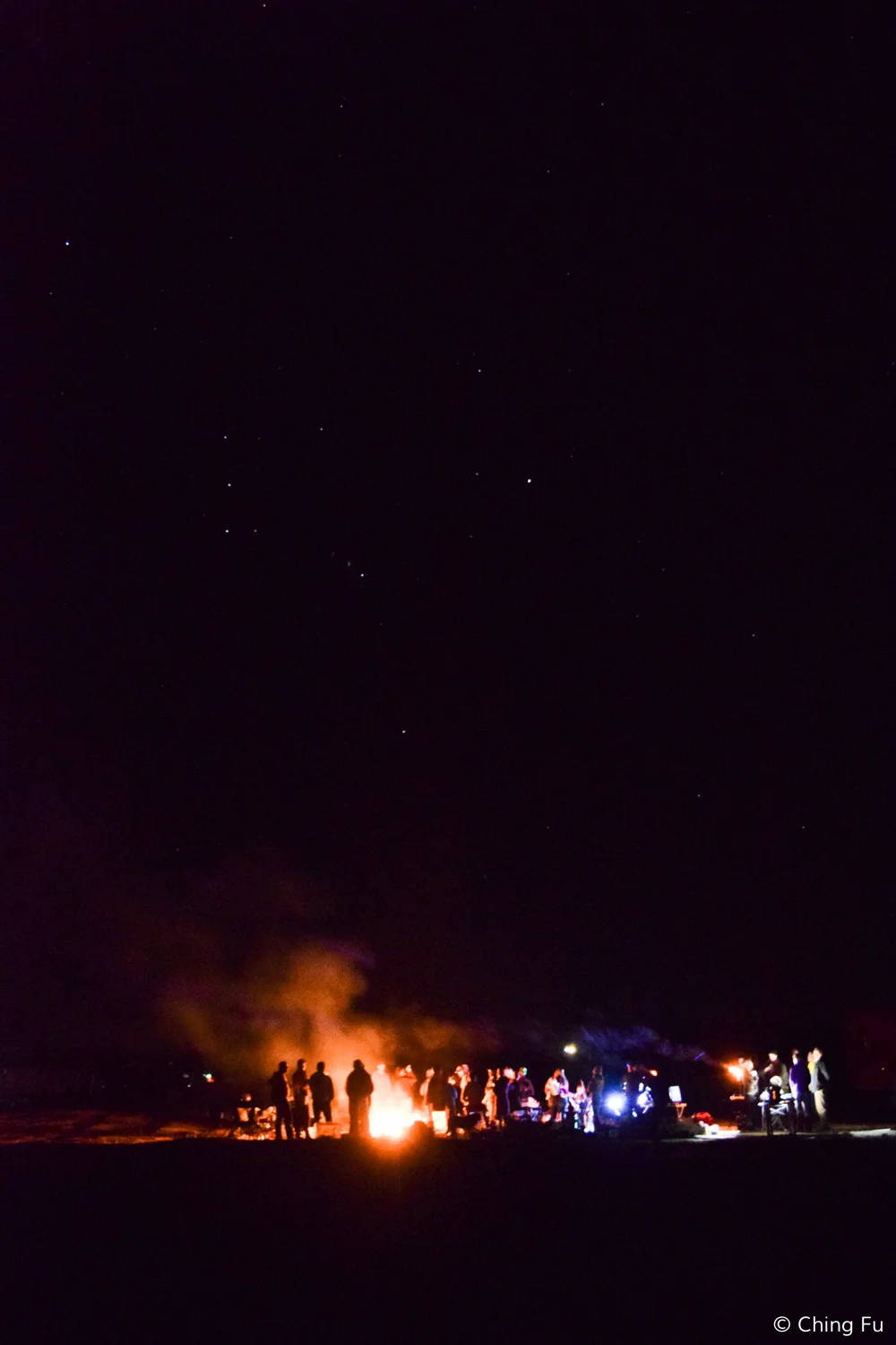 Celebrating New Year's eve.