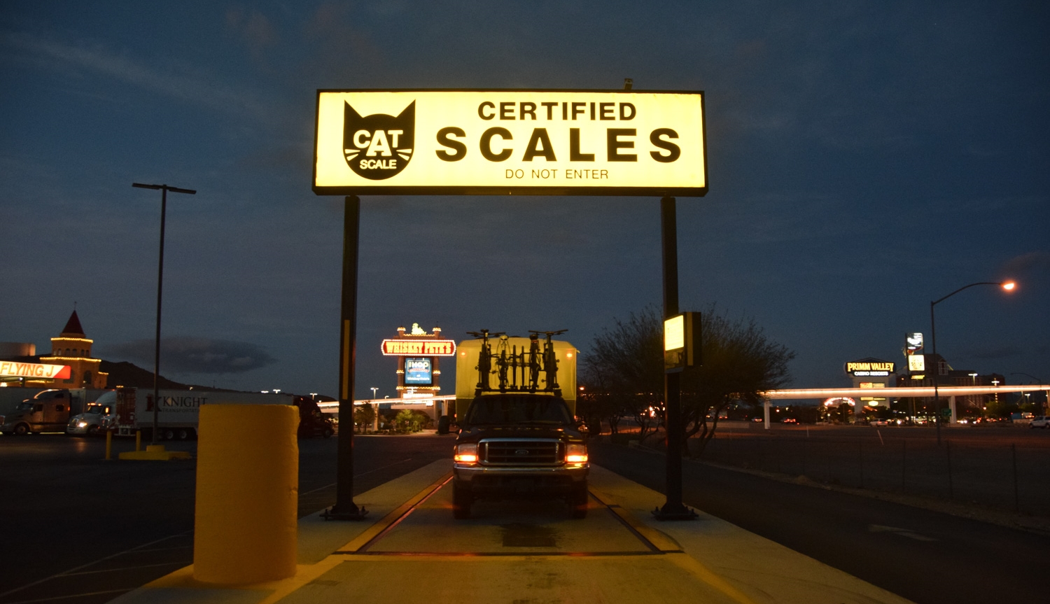 America by RV: CAT Scales Certified Weight of Our Rig