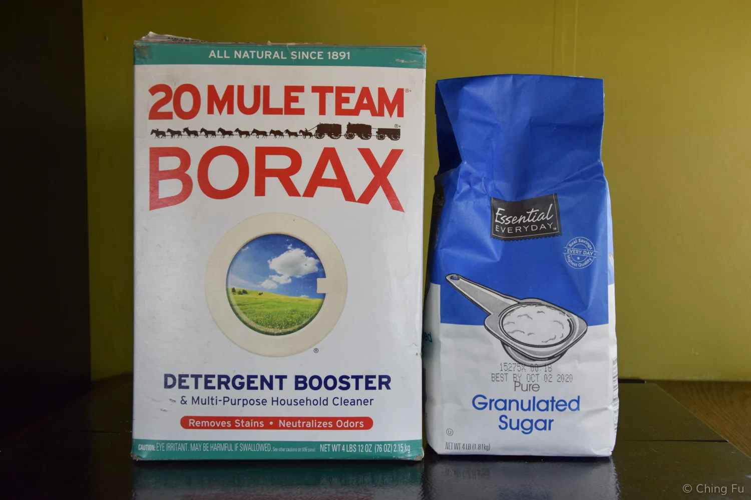Borax and sugar