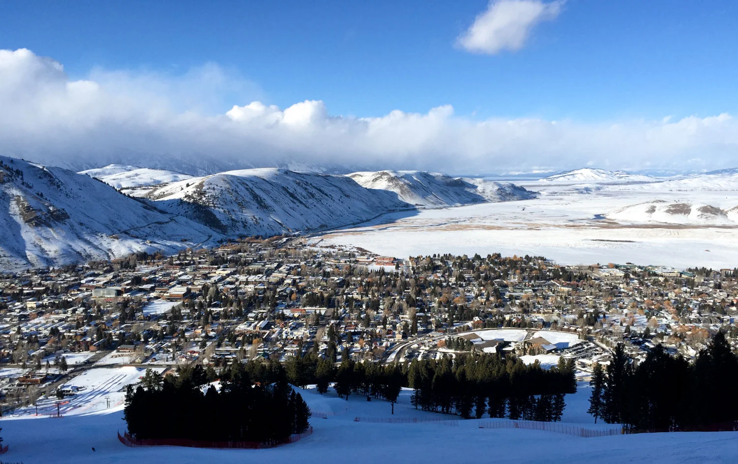 View of Jackson from Snow King Ski Resort. Photo by William.