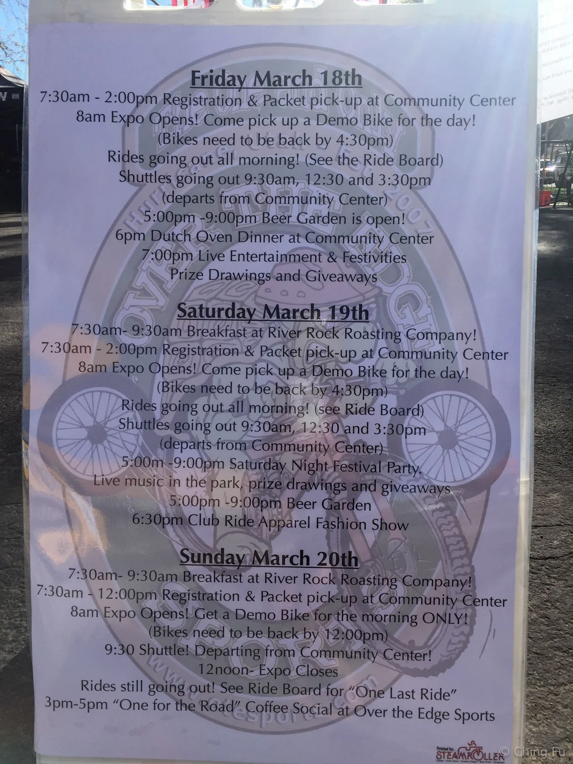 Events happening at Hurricane Mountain Bike Festival.
