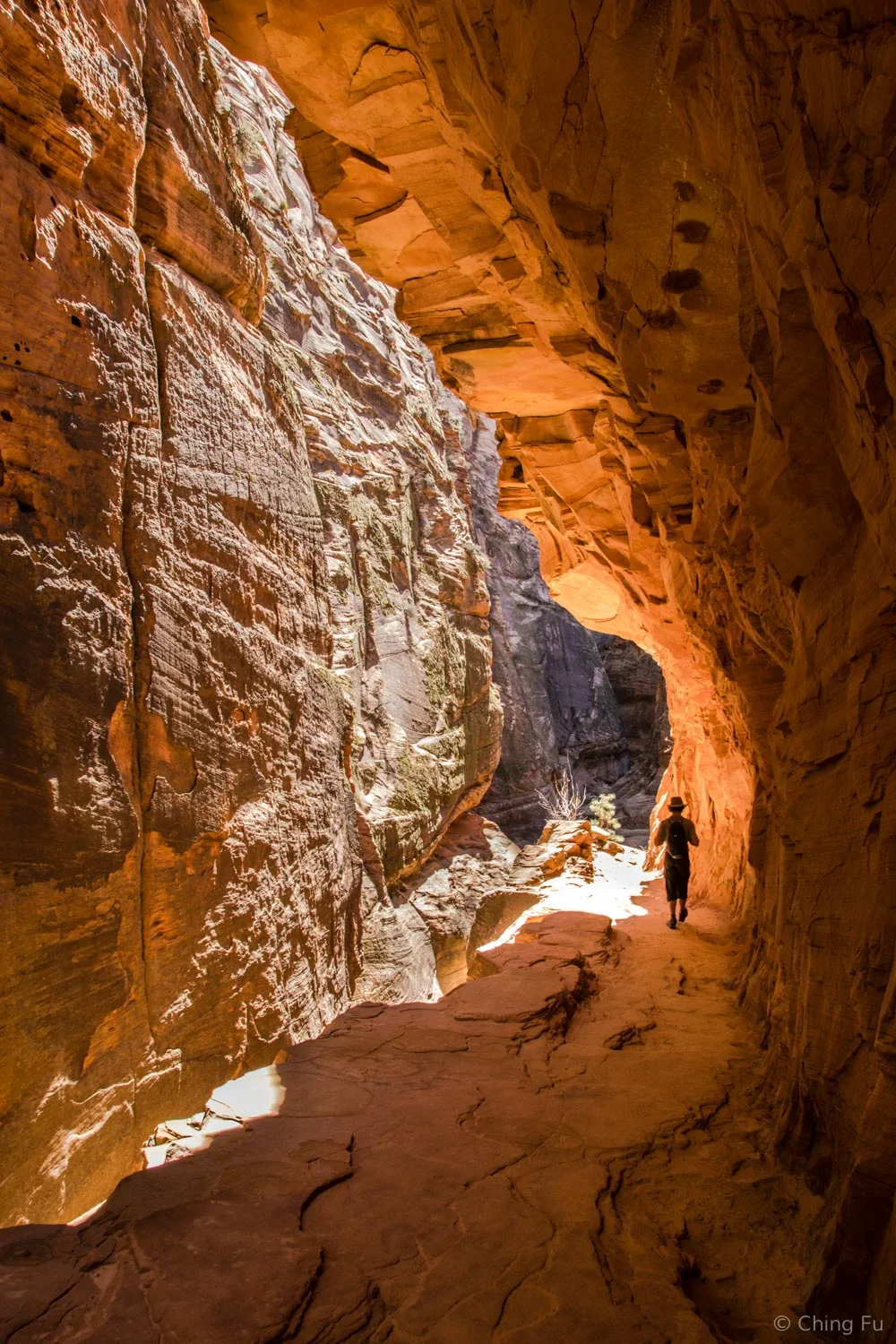Hiking through Echo Canyon.