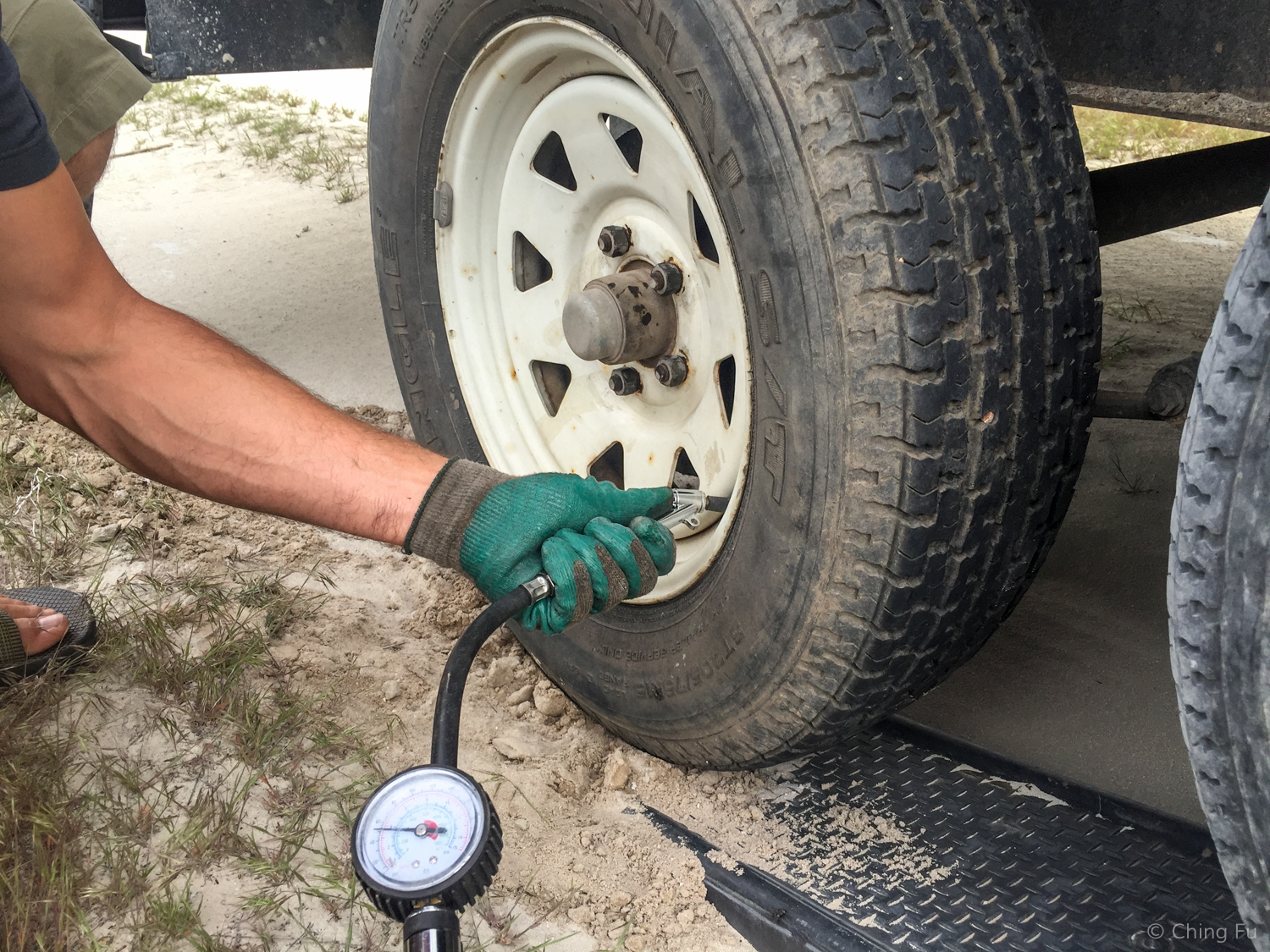  Step #15: Double check the air pressure in the newly installed tire along with your other tires. 