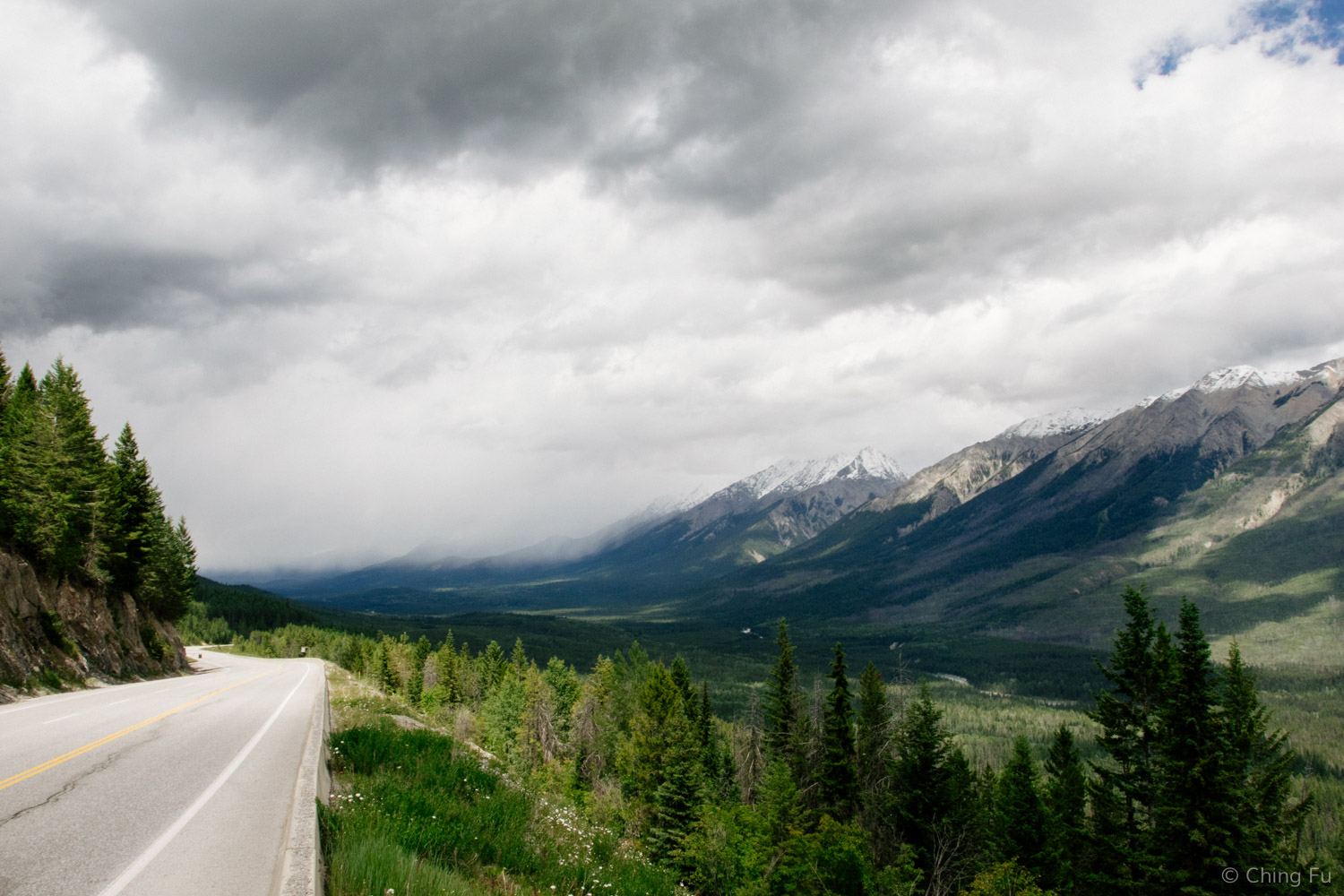 An overlook in Kootenay National Park.