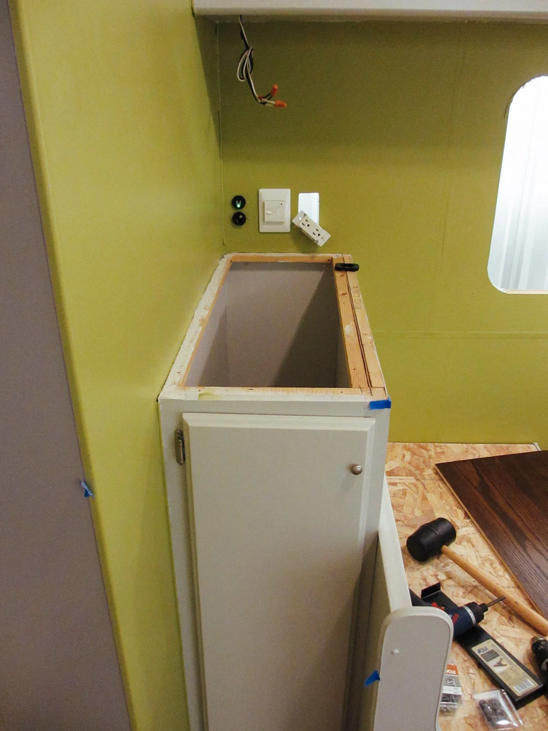 We painted the pantry.