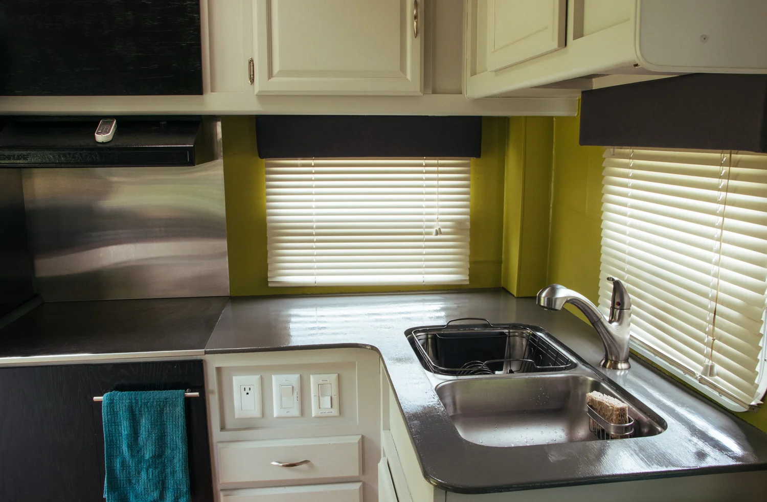 Completed countertops.