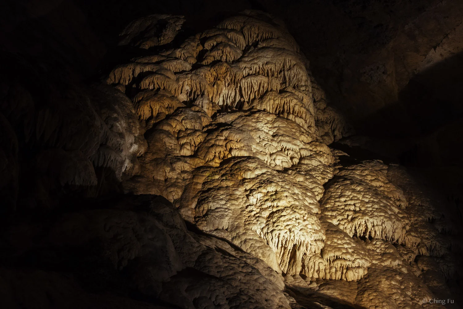 Large speleothem.