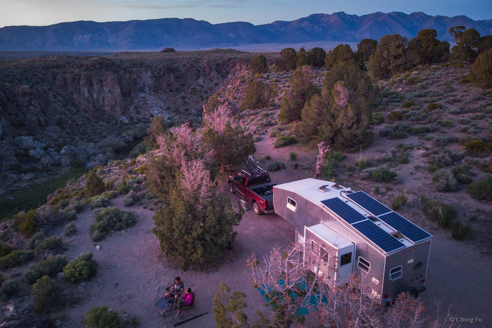 All of our electricity comes from our solar panels.