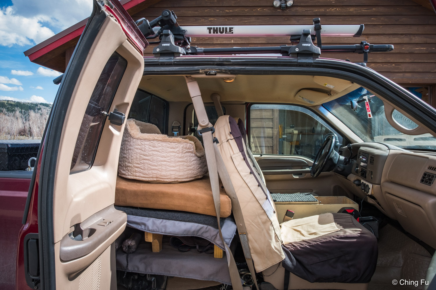 Diy Dog Bed Platform In The Back Seat Of A Truck — Live Small Ride