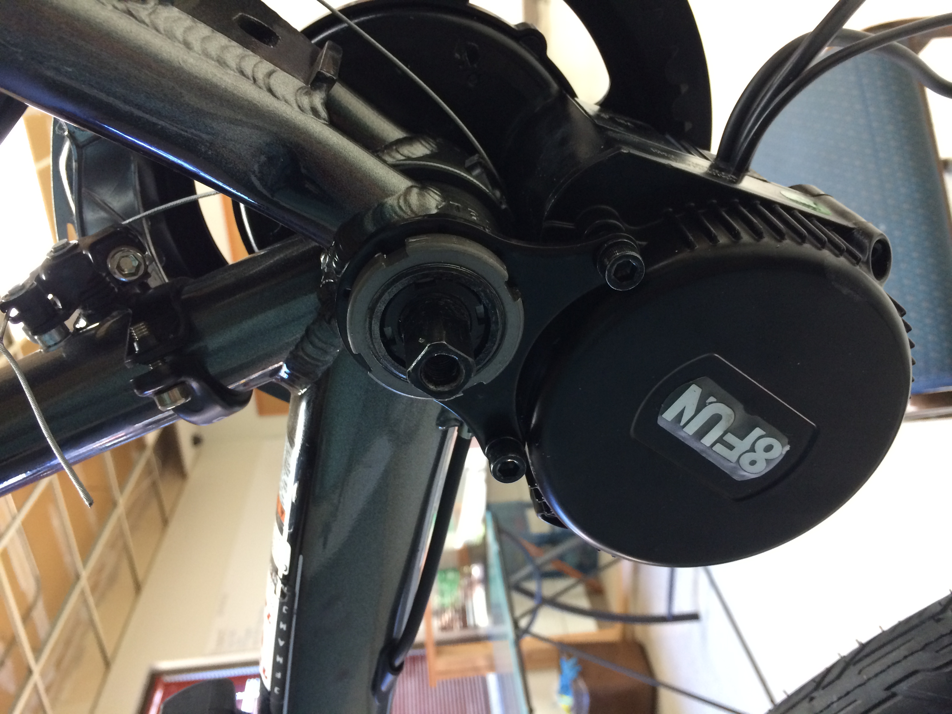 Positioning Motor Angle and Tightening Bottom Bracket