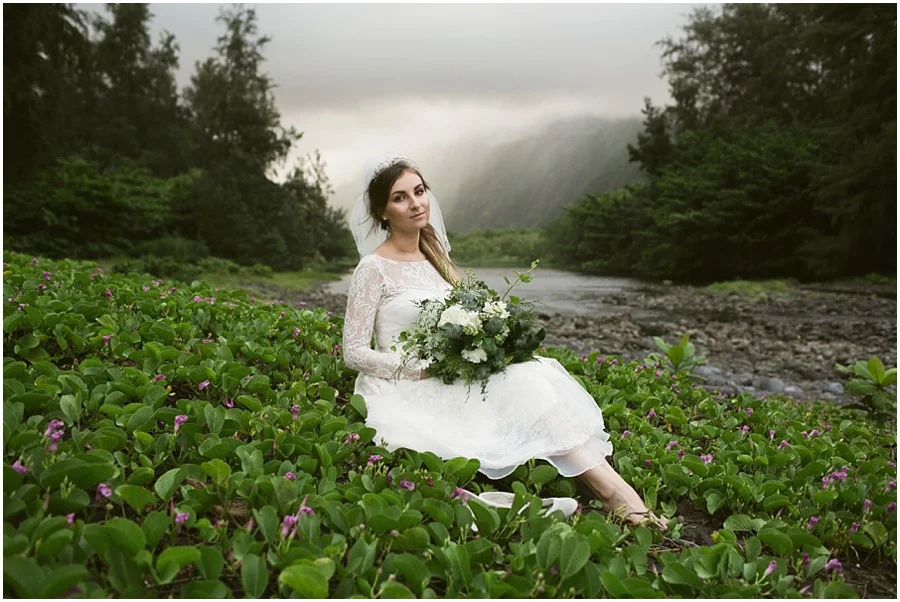 Moody Waipio Valley Elopement // Hawaii Wedding Photographer