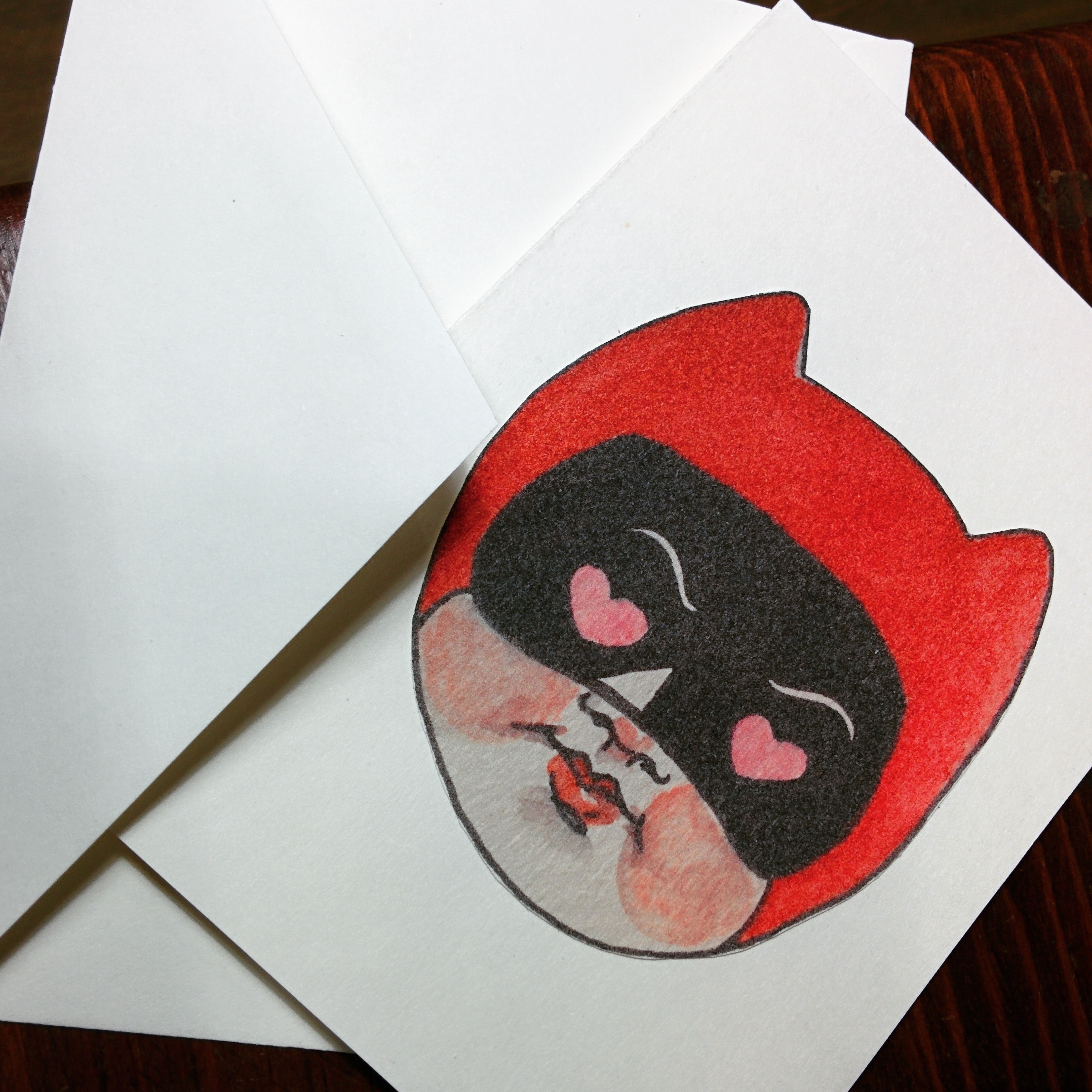 I have a very limited selection of cards made from my illustrations!