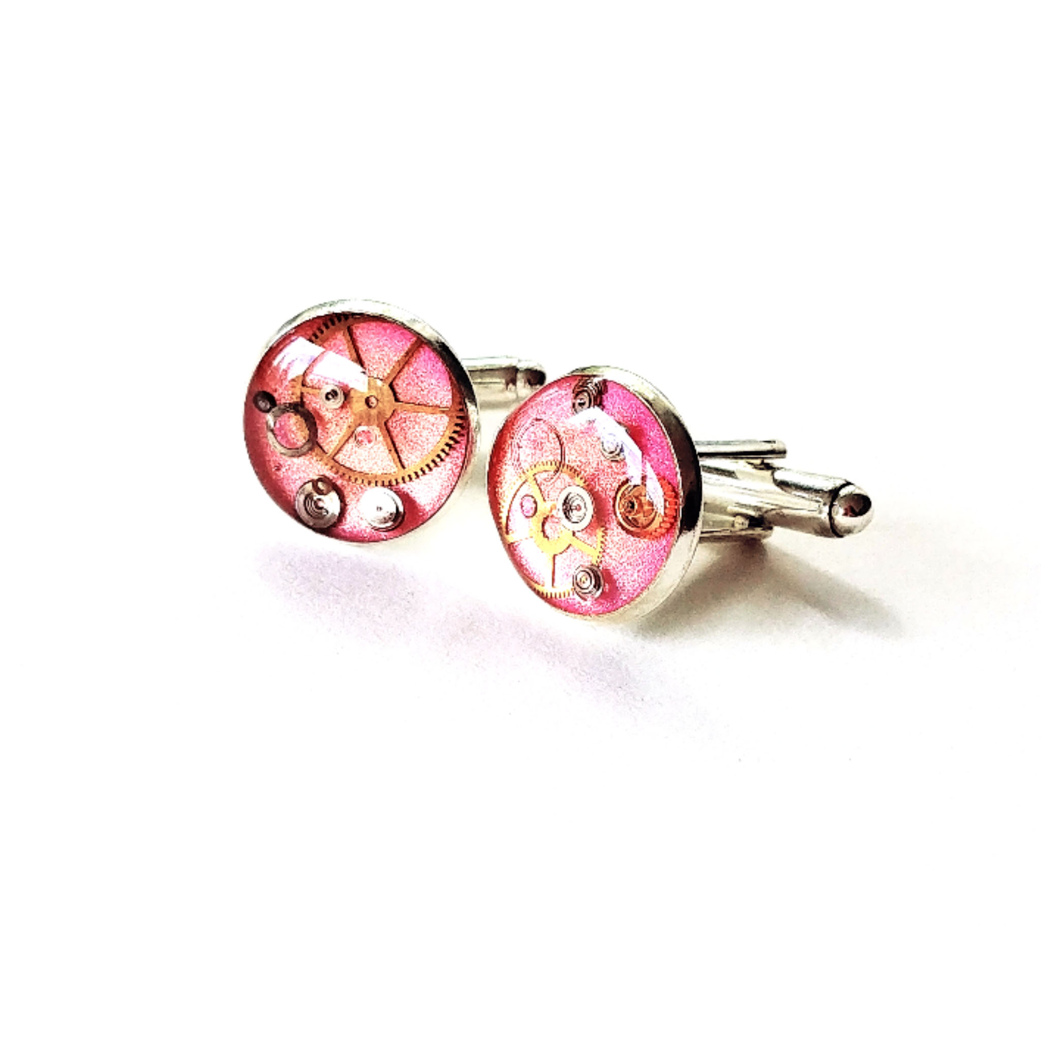 Aminda Wood Pink Resin WP Cufflnk .jpg