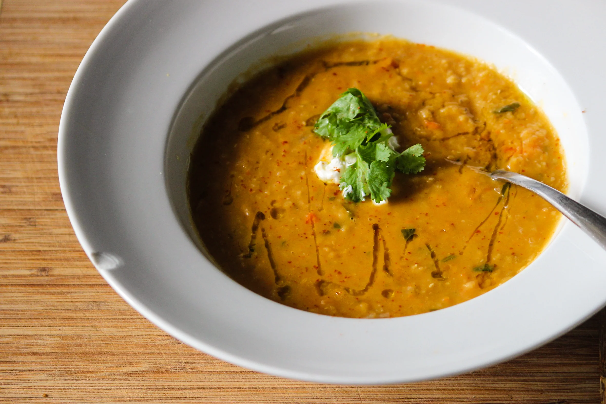 Red Lentil Soup with Lemon
