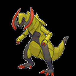 Haxorus, dragon type