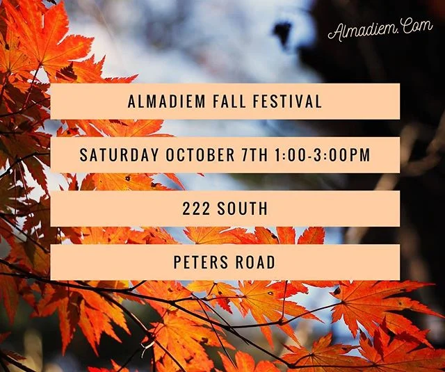 We are going to be giving away thousands of dollars of prizes and give-ways at our AlmaDiem Fall Festival! If you've ever been curious about our Business Community this is the perfect time to come visit. (Of course, its UT's off weekend😉🏈🍊) See yo
