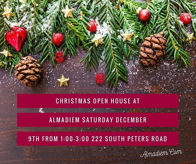 ❤️🎄Come visit us today at AlmaDiem for our Christmas Open House and the GRAND OPENING of BASK-an infrared sauna! We will have tons of gifts and goodies to share. Good tidings, friends! #almadiem #knoxrocks #shopsmall #localbusiness #christmas