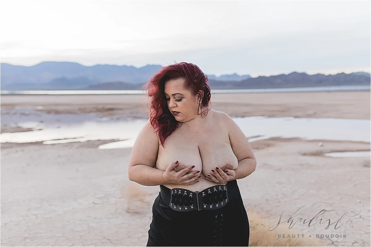 Topless Nevada desert shoot.
