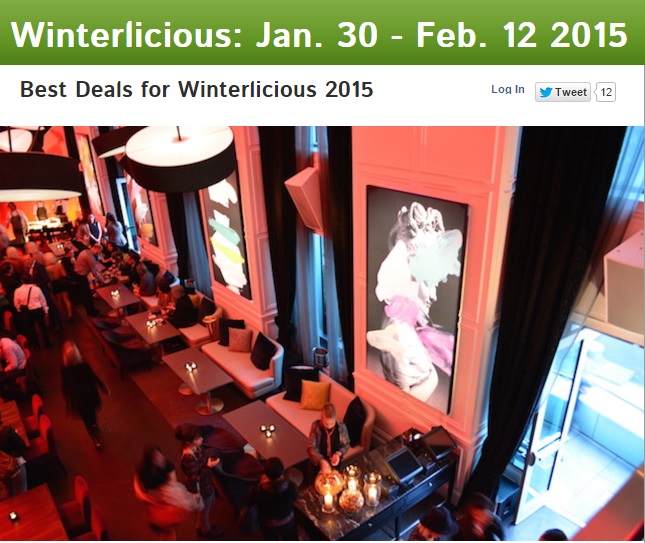 Best Deals for Winterlicious 2015