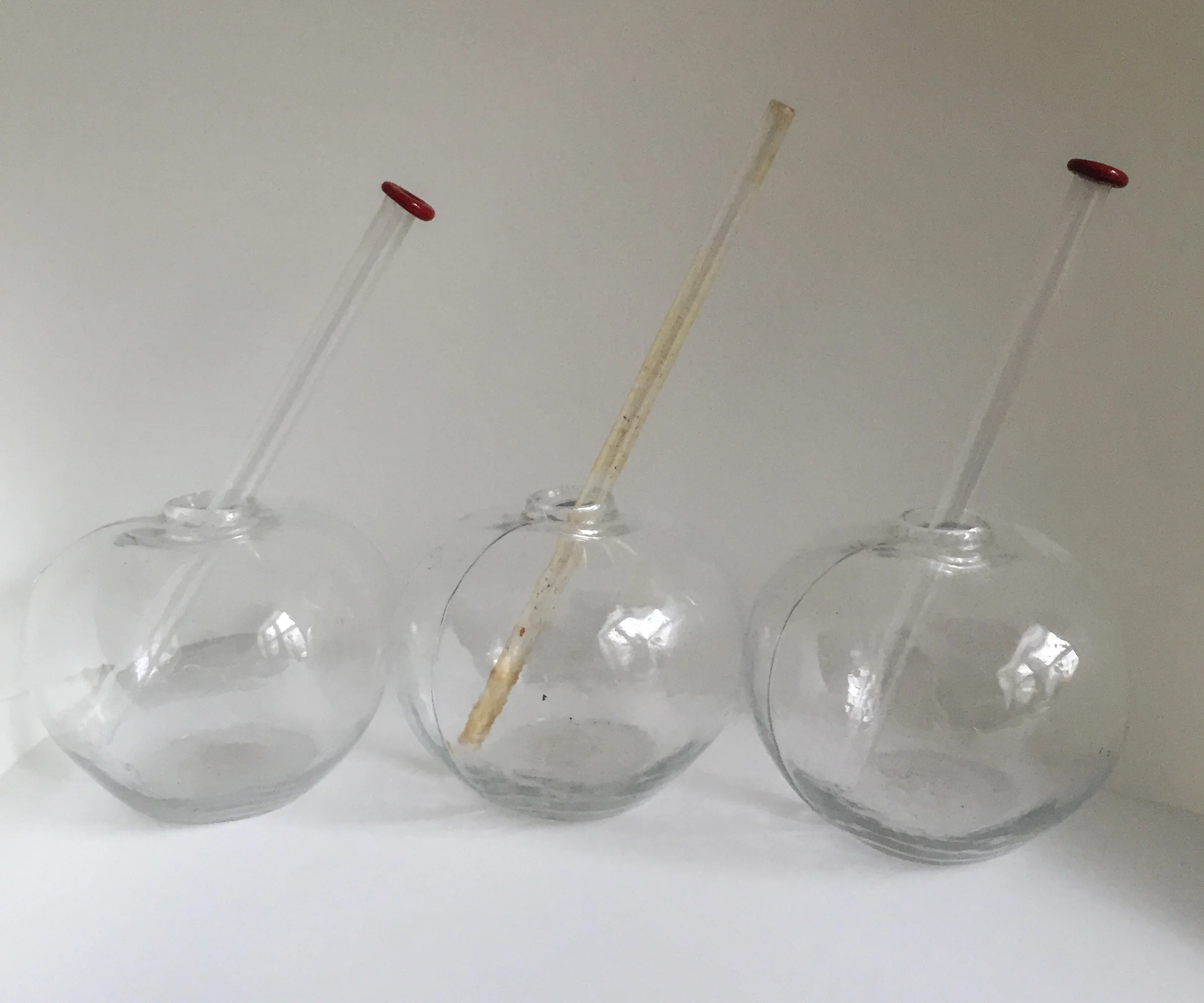 Set of Found Glass Perfume Bottles