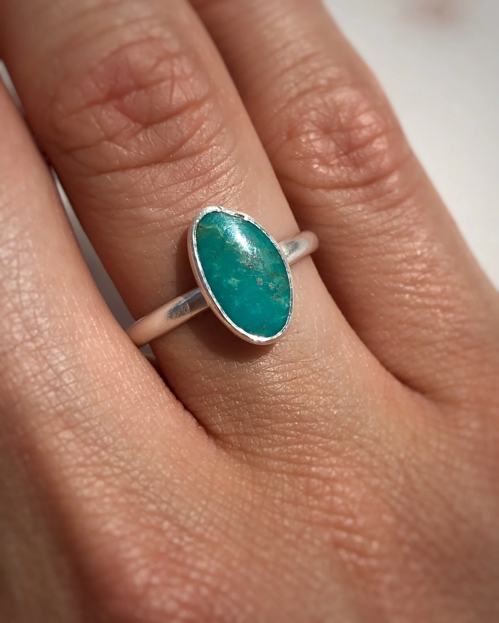 Natural Turquoise Stacking Ring