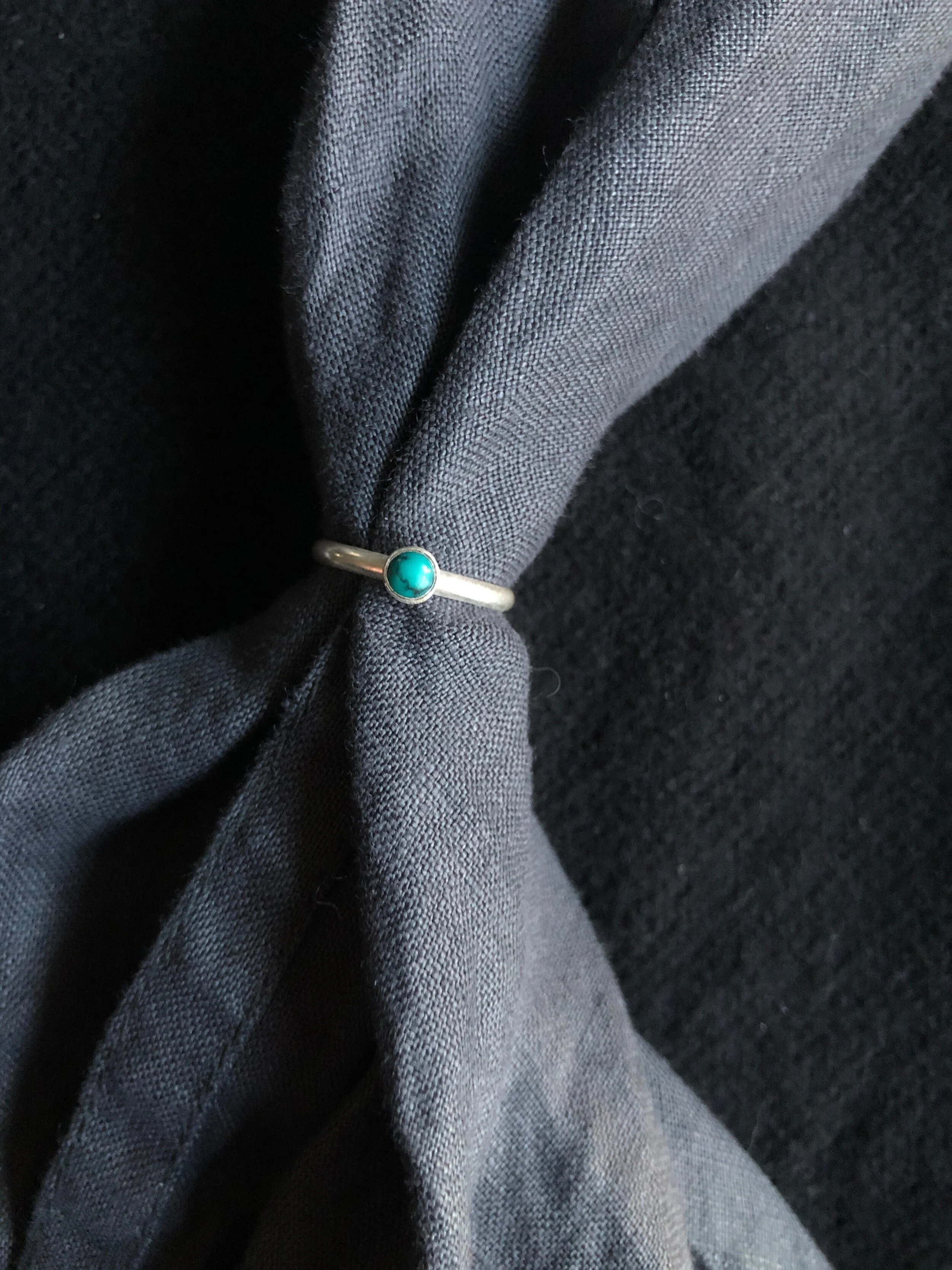 Natural Turquoise Stacking Ring