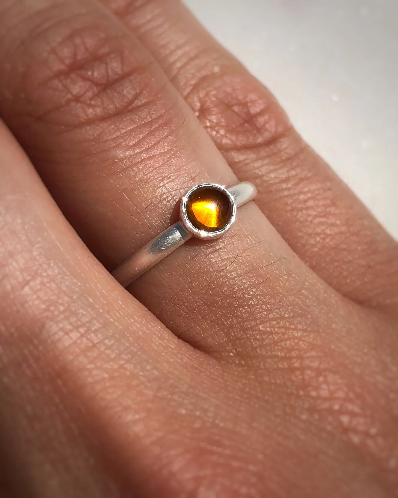 Citrine Stacking Ring
